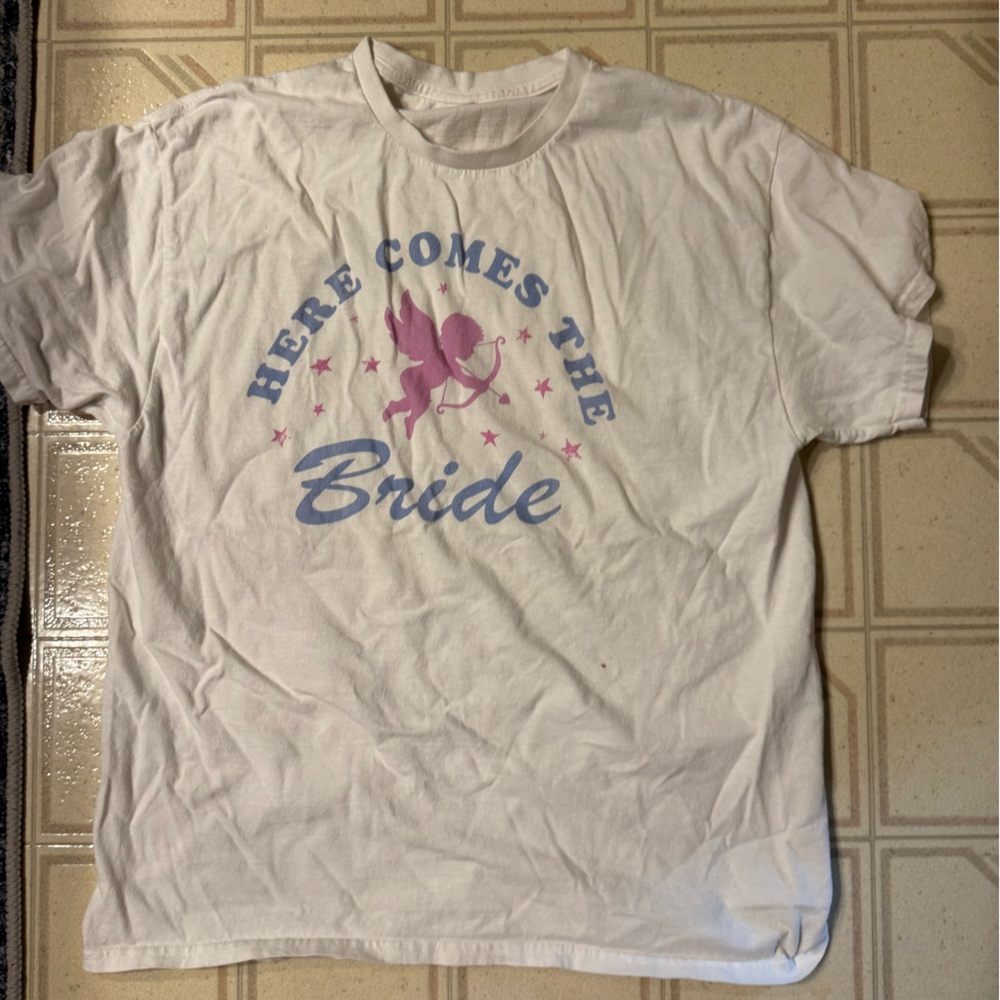 White 'Here Comes the Bride' T-Shirt